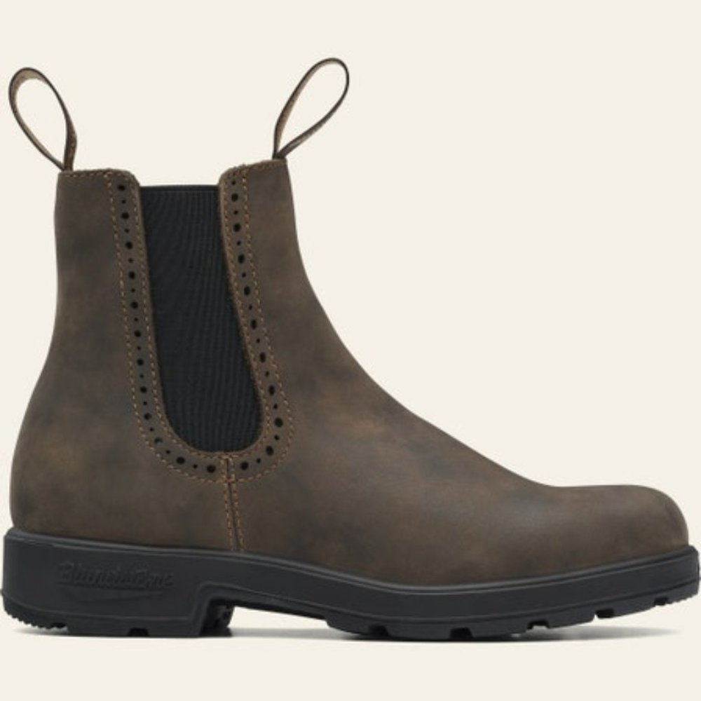 Blundstone Women's HIGH TOP BOOTS - RUSTIC BROWN #1351